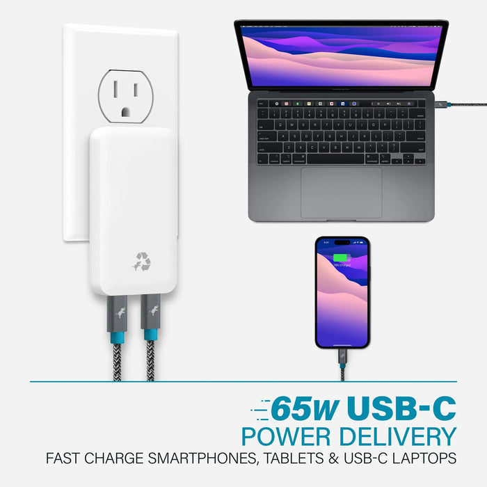 Nimble Polar White WALLY Ultra 65W Wall Charger