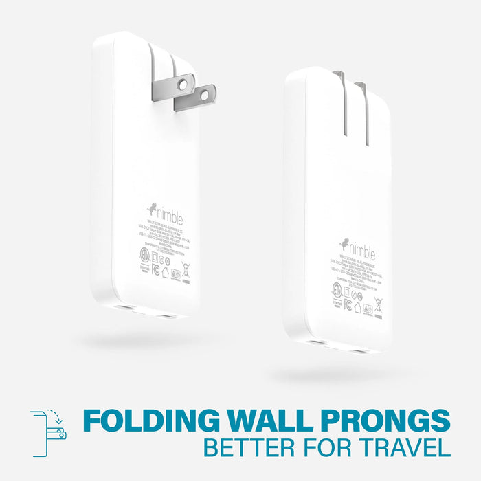 Nimble Polar White WALLY Ultra 65W Wall Charger