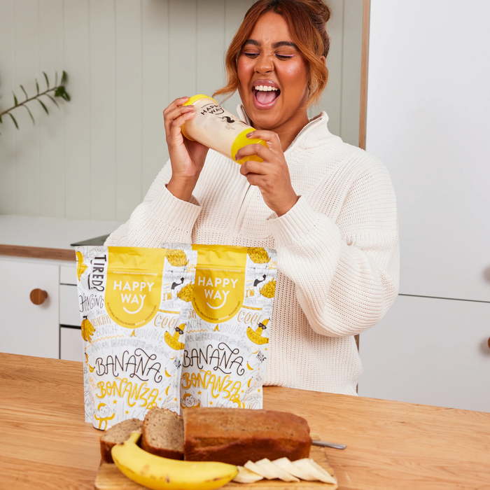 Happy Way Whey Protein Whey Protein Powder Banana 500g