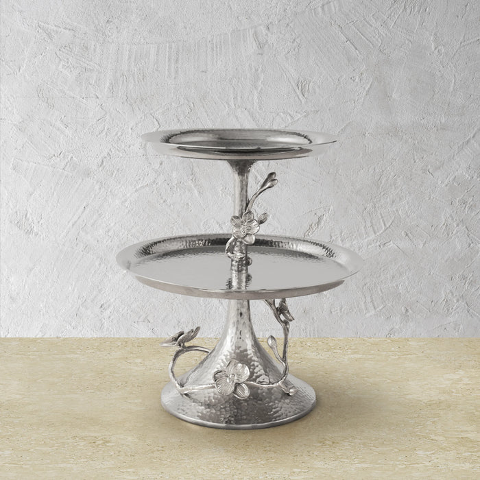Michael Aram White Orchid 2-Tier Etagere