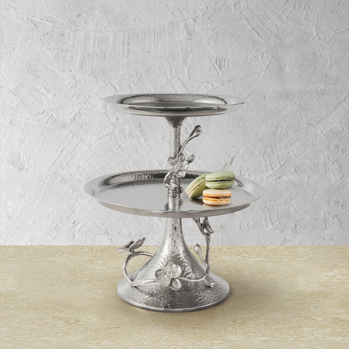 Michael Aram White Orchid 2-Tier Etagere
