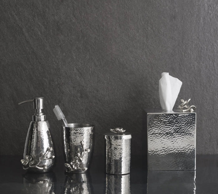 Michael Aram White Orchid Round Container