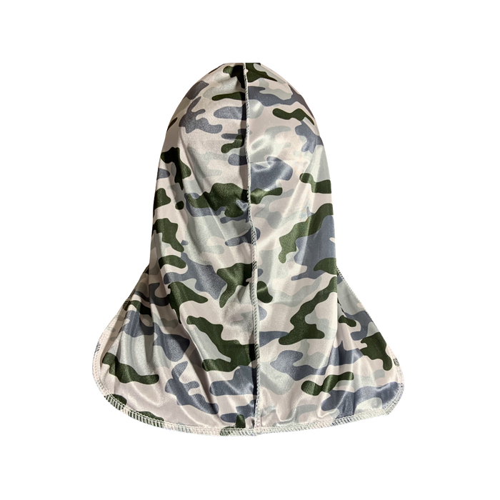 White/Green Camouflage Durag