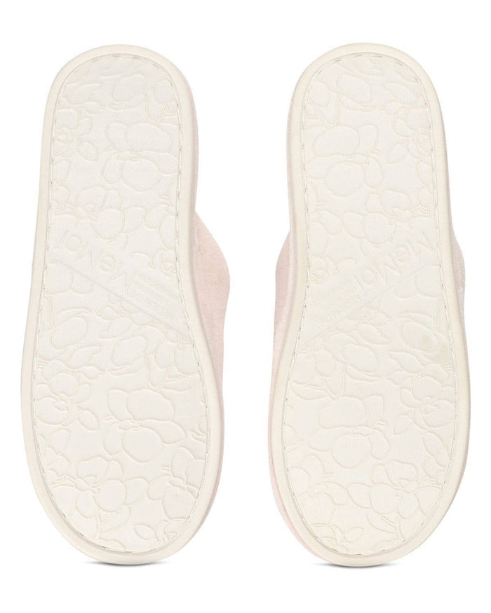 Women's I Love Paris Plush Slippers: Pale Blush / S 5-6