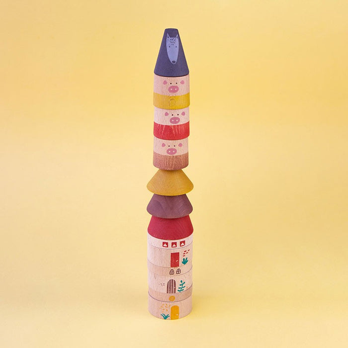 Londji - Wooden Toy - My Three Little Pigs - Details 3