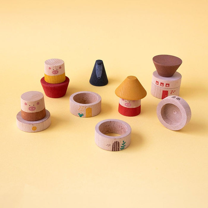 Londji - Wooden Toy - My Three Little Pigs - Details 7