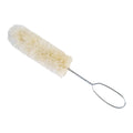 Soft sisal bottle brush with a wire handle.